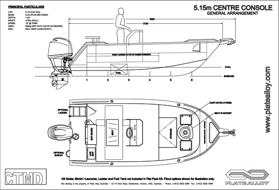 Plate Alloy Australia - 5m Monohulls